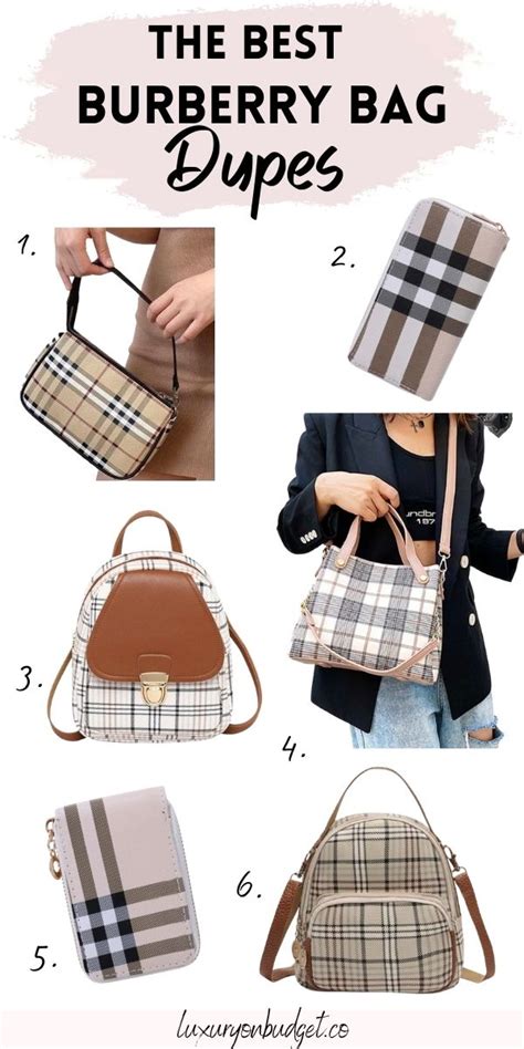 burberry bag dupe|burberry look alike bags.